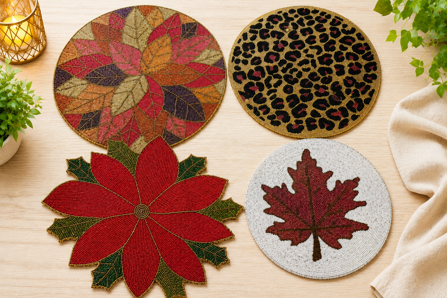 Luxury Beaded Placemats